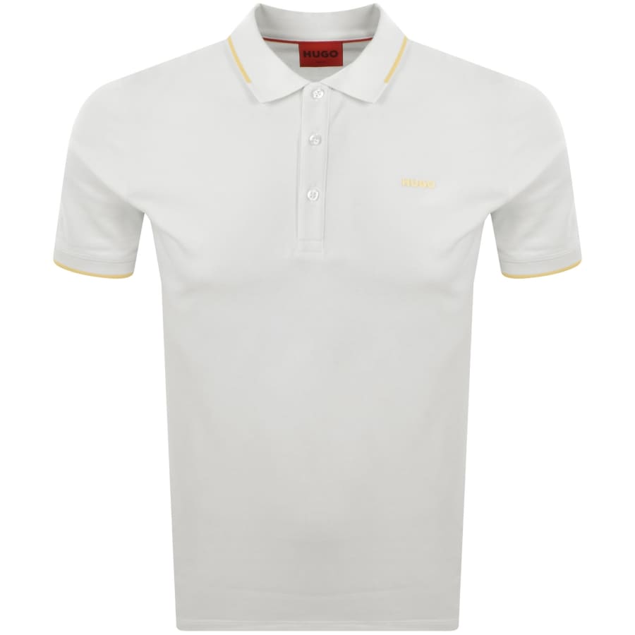 HUGO Dinoso 222 Polo T Shirt White | Mainline Menswear us